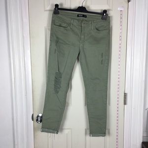 Stretchy Skinny Jeans Green Size 30
